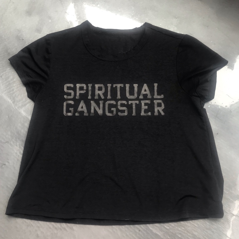 Spiritual Gangster - Varsity Crop Tee